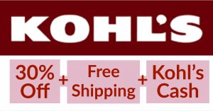 Kohl S 30 Off Free Shipping 10 Off 50 And Kohl S Cash