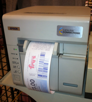 Catalina coupon printout