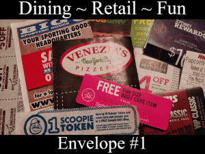 dining retail fun envelope