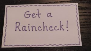 raincheck reminder